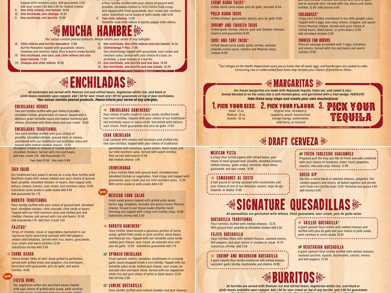 Puerto Vallarta of Graham Mexican Restaurant Menu
