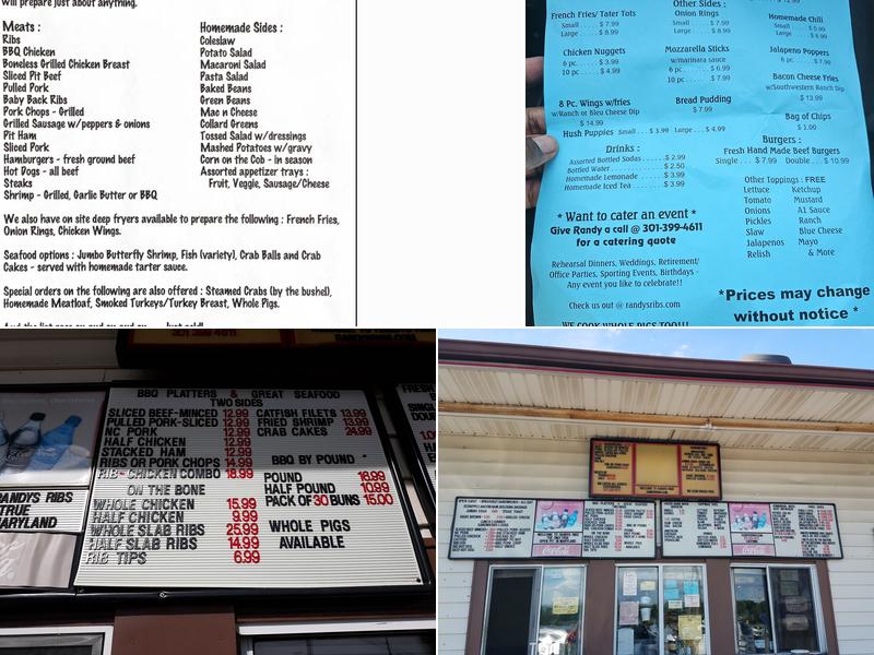 Randy's Ribs & BBQ Menu