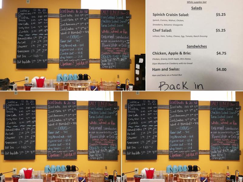 Kellys Coffee House Menu