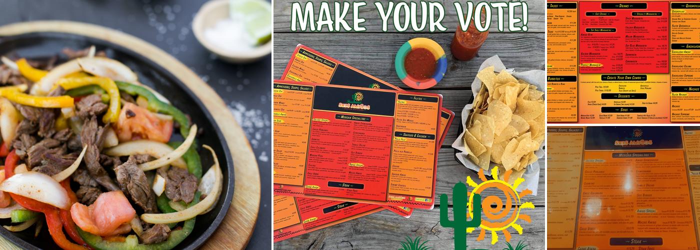 Seis Amigos Menu