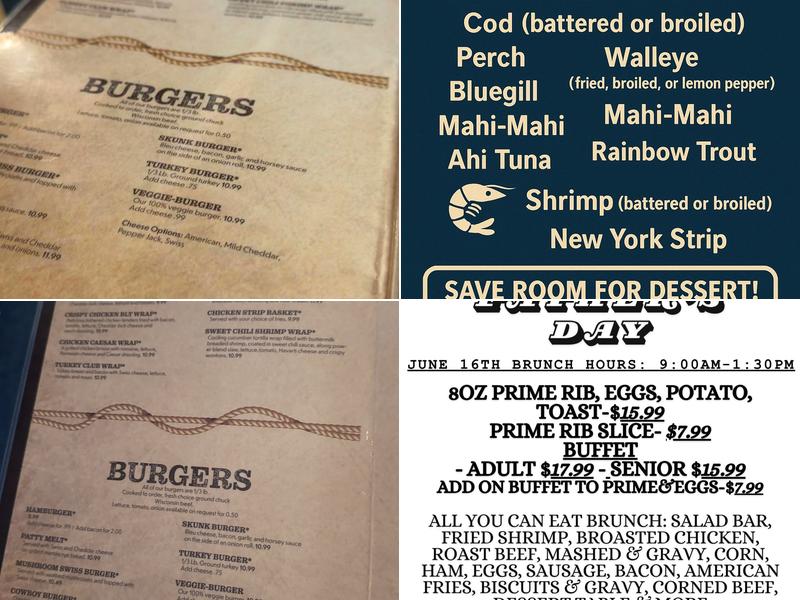 B&B Hitching Post Menu