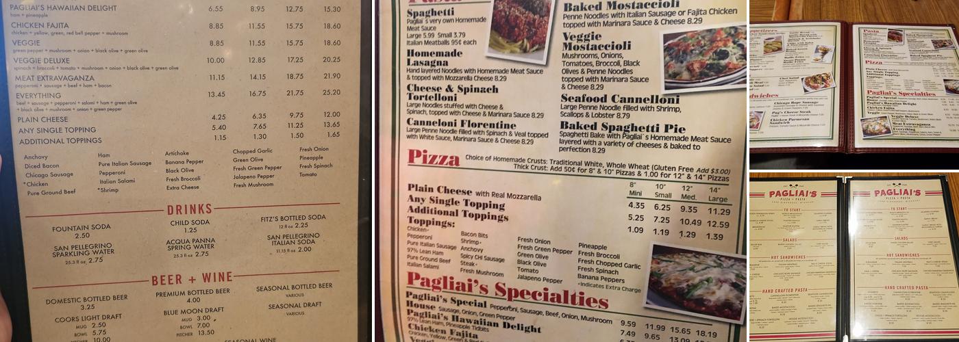 Pagliai's Pizza & Pasta(Cape Girardeau) Menu