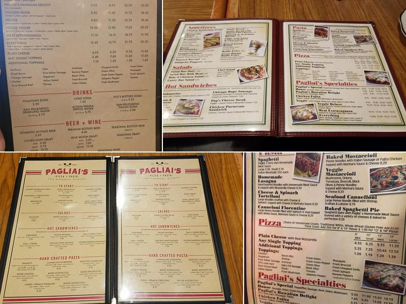 Pagliai's Pizza & Pasta(Cape Girardeau) Menu