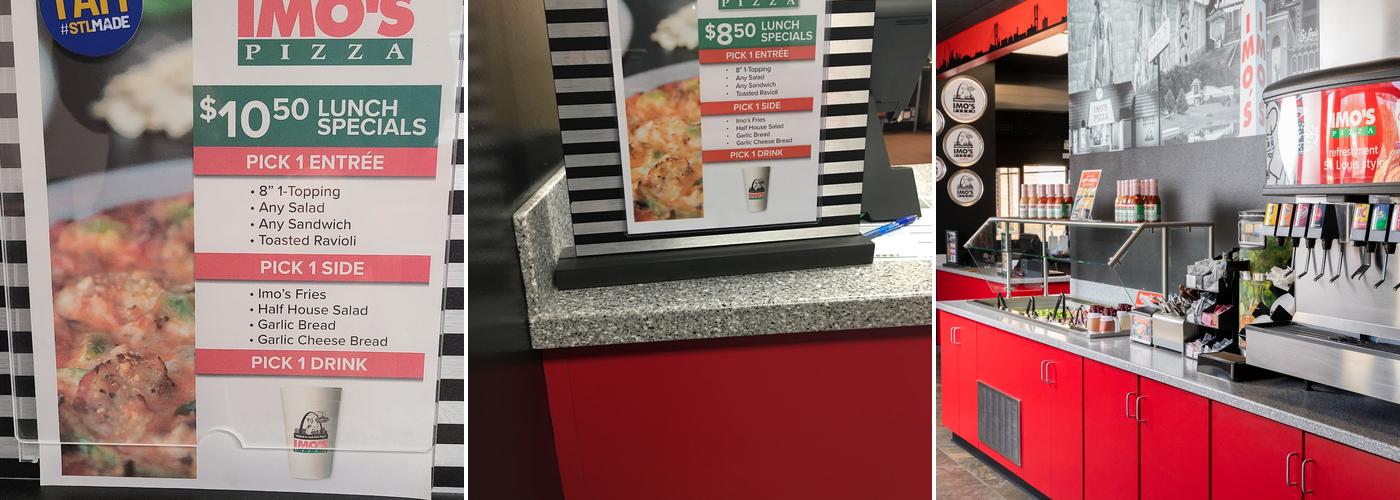 Imo's Pizza Menu