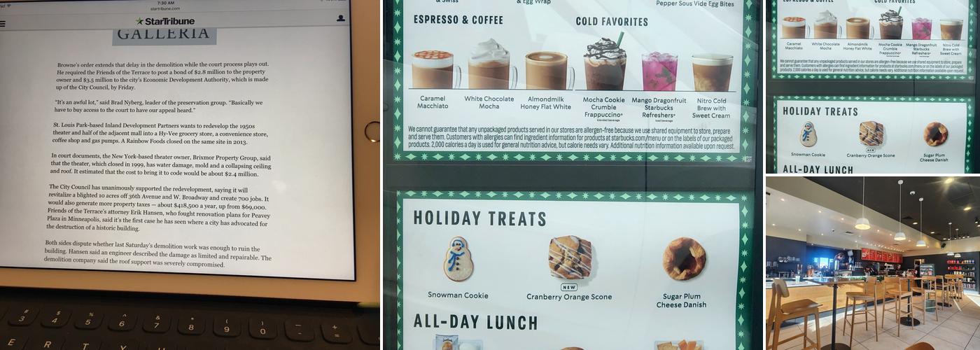 Starbucks Menu