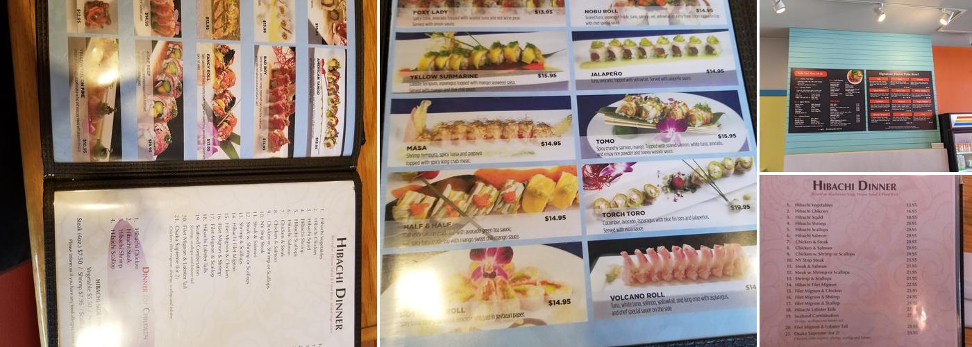 Osaka Menu