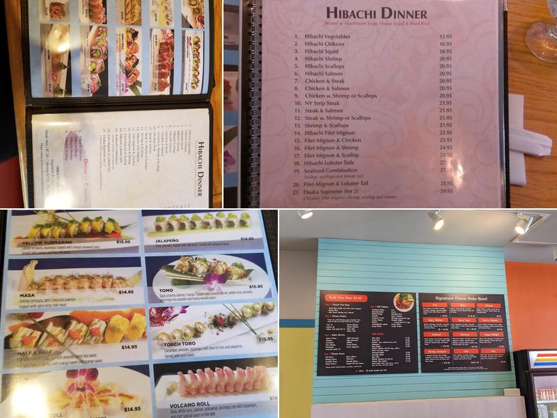 Osaka Menu