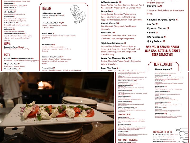 Spoleto Menu