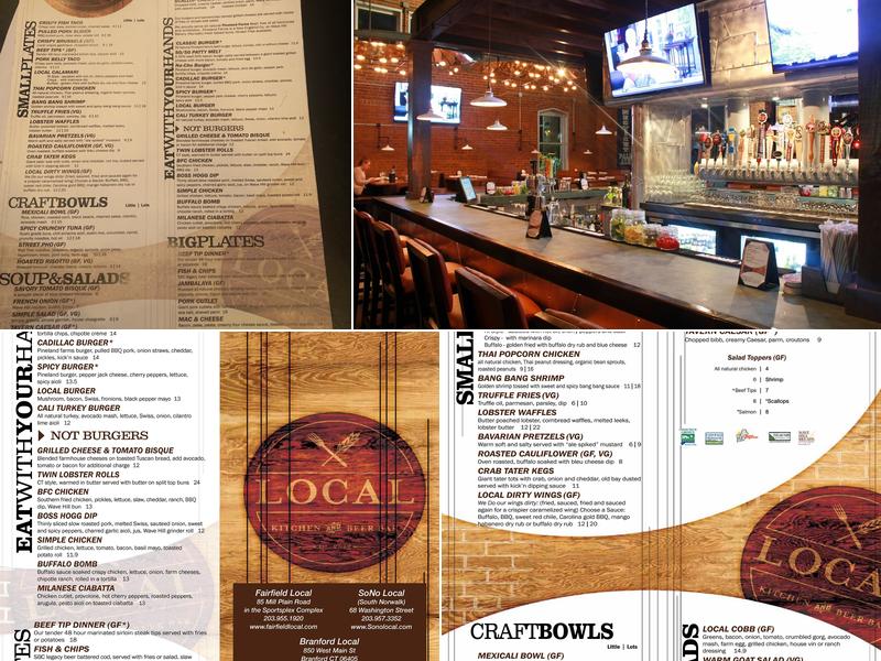 Local Kitchen & Beer Bar Menu