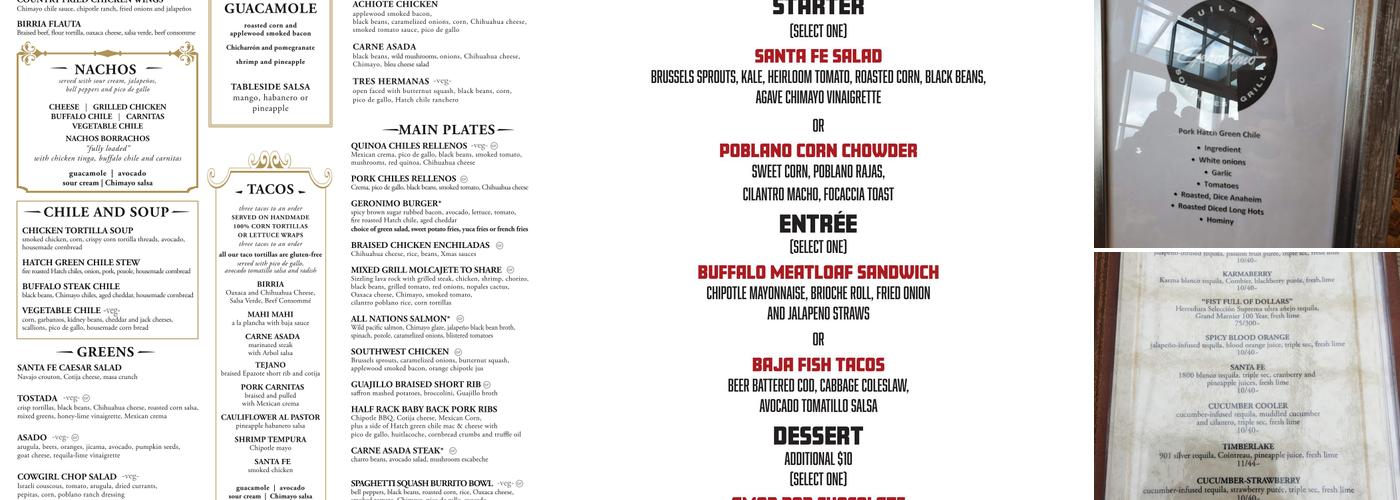 Geronimo Menu
