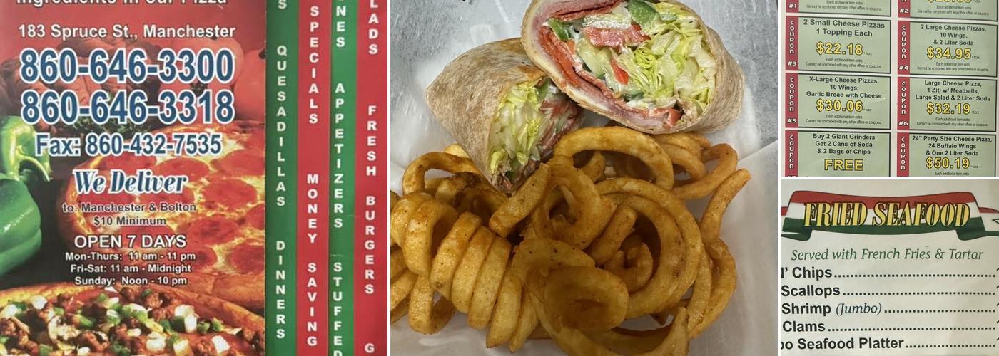 Sorrento's Pizza Menu