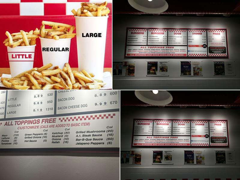 Five Guys Menu