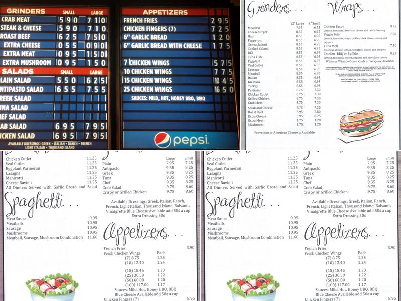 Holiday Pizza Menu