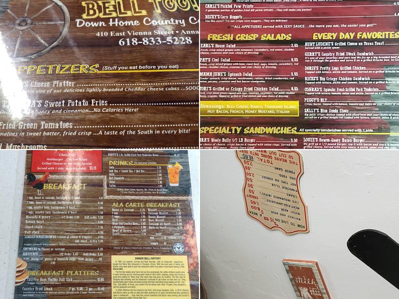 Dinner Bell Too Menu