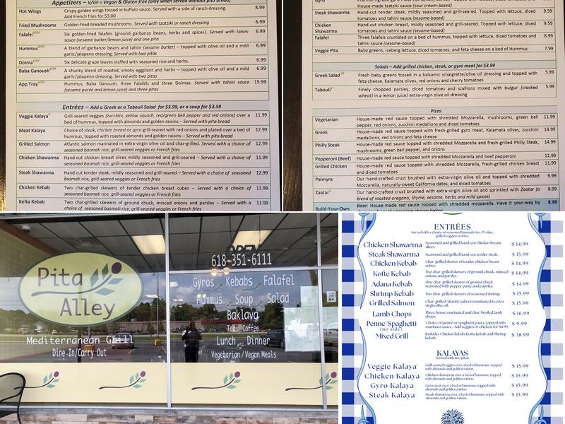 Pita Alley Menu