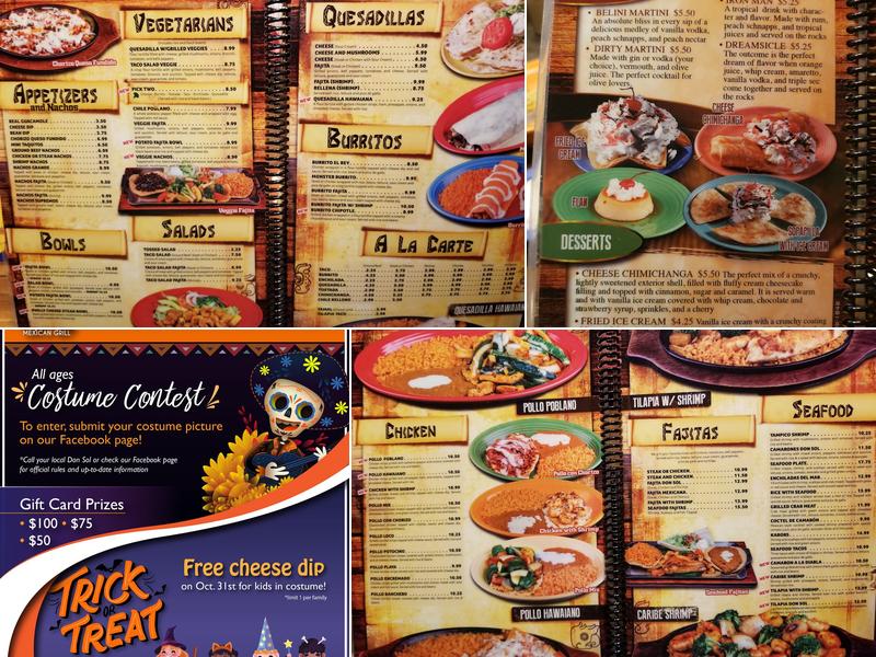 Don Sol Mexican Grill Menu