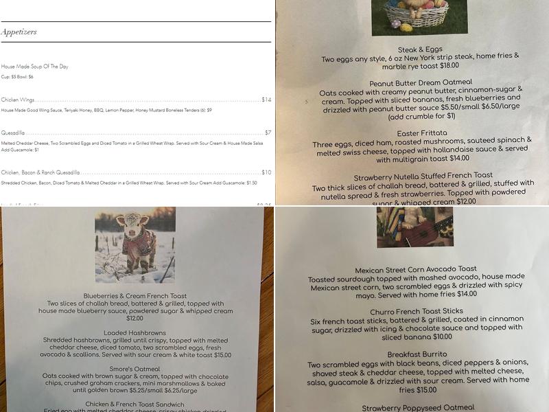 Center Perk Menu
