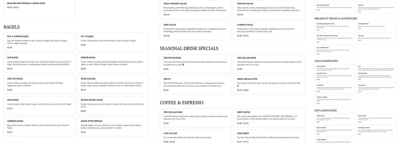 Stir Crazy Cafe RVA Menu