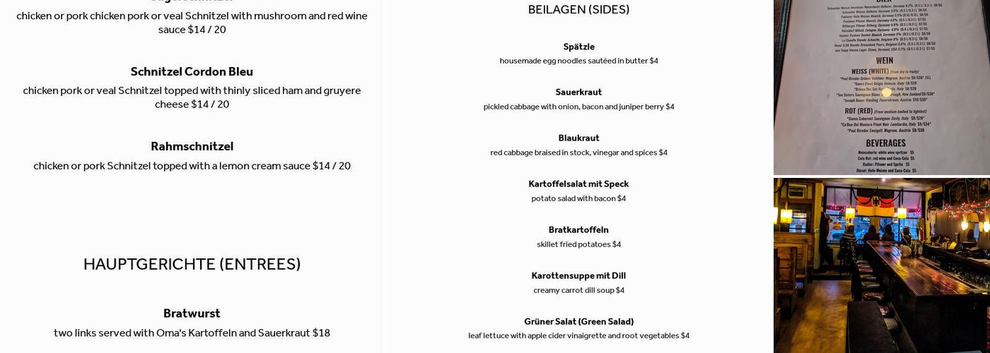 Cafe Rustika Menu