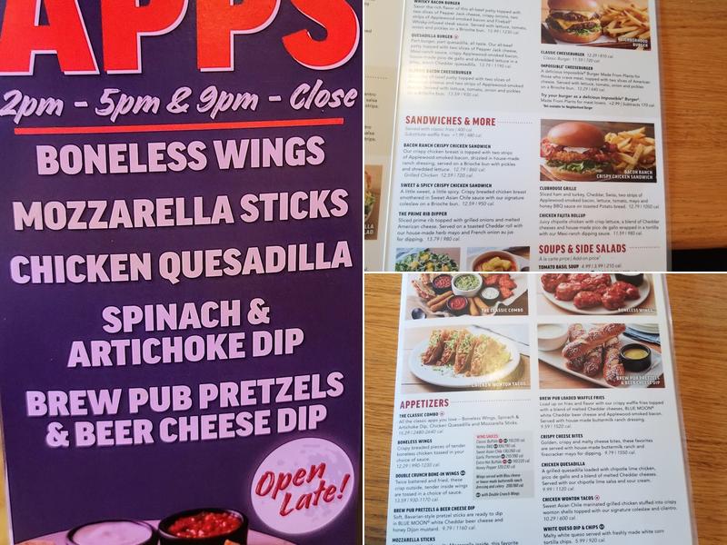 Applebee's Grill + Bar Menu