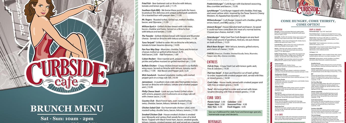 Curbside Cafe Menu