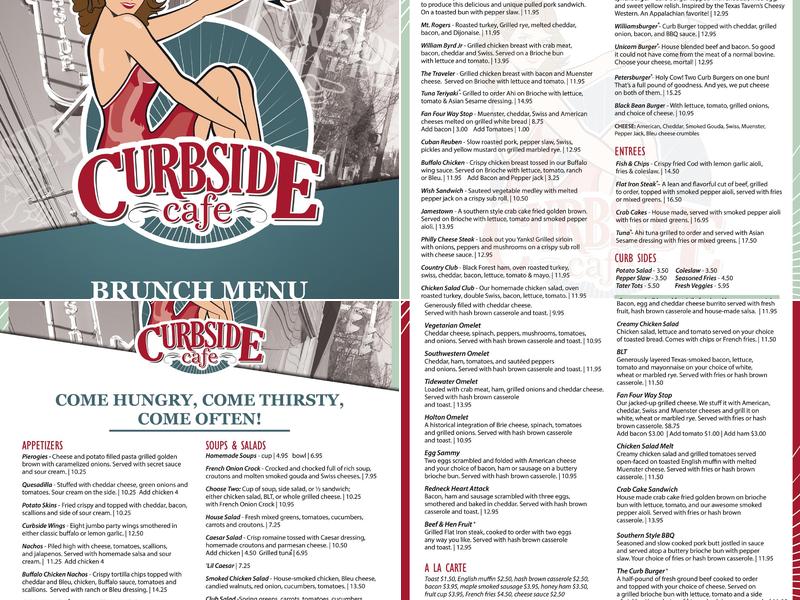 Curbside Cafe Menu