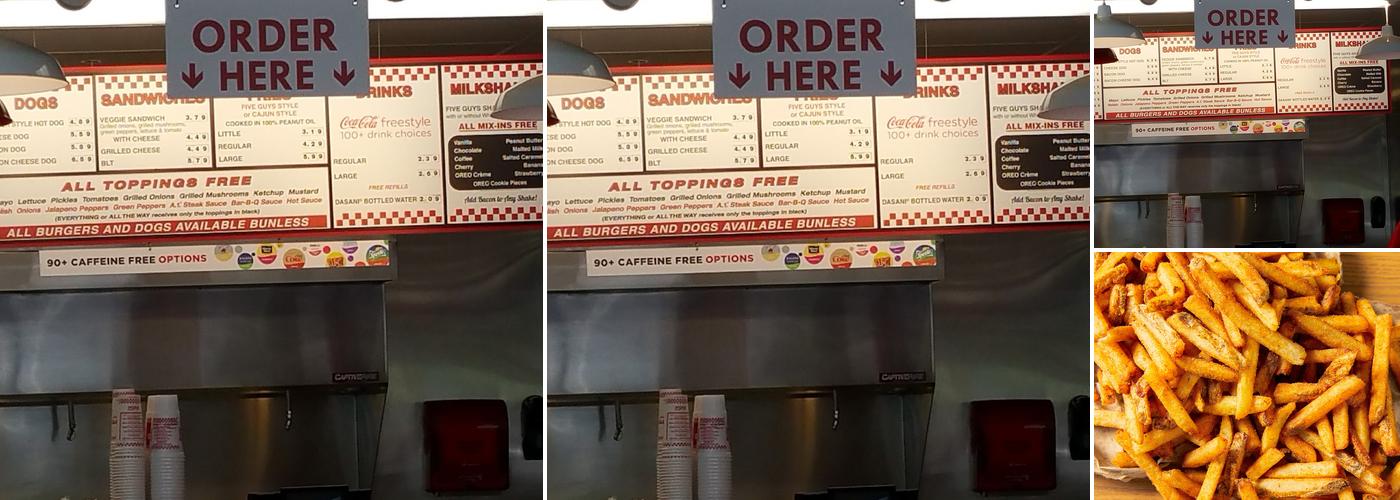 Five Guys Menu