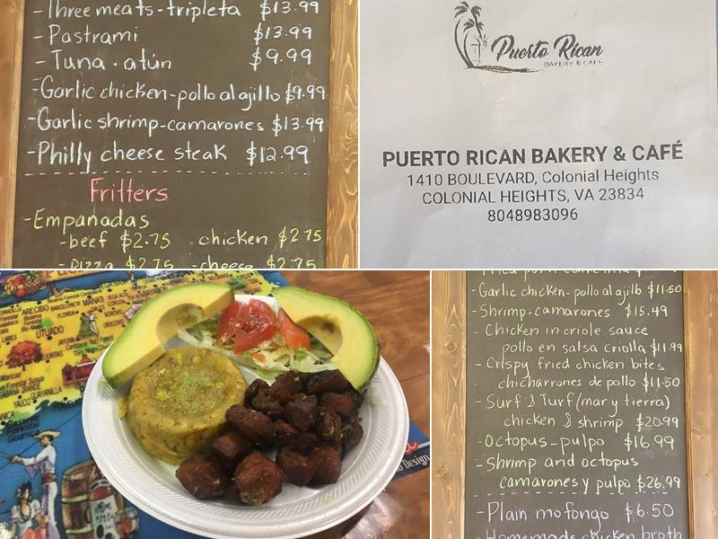 Puerto Rican Bakery & Café Menu