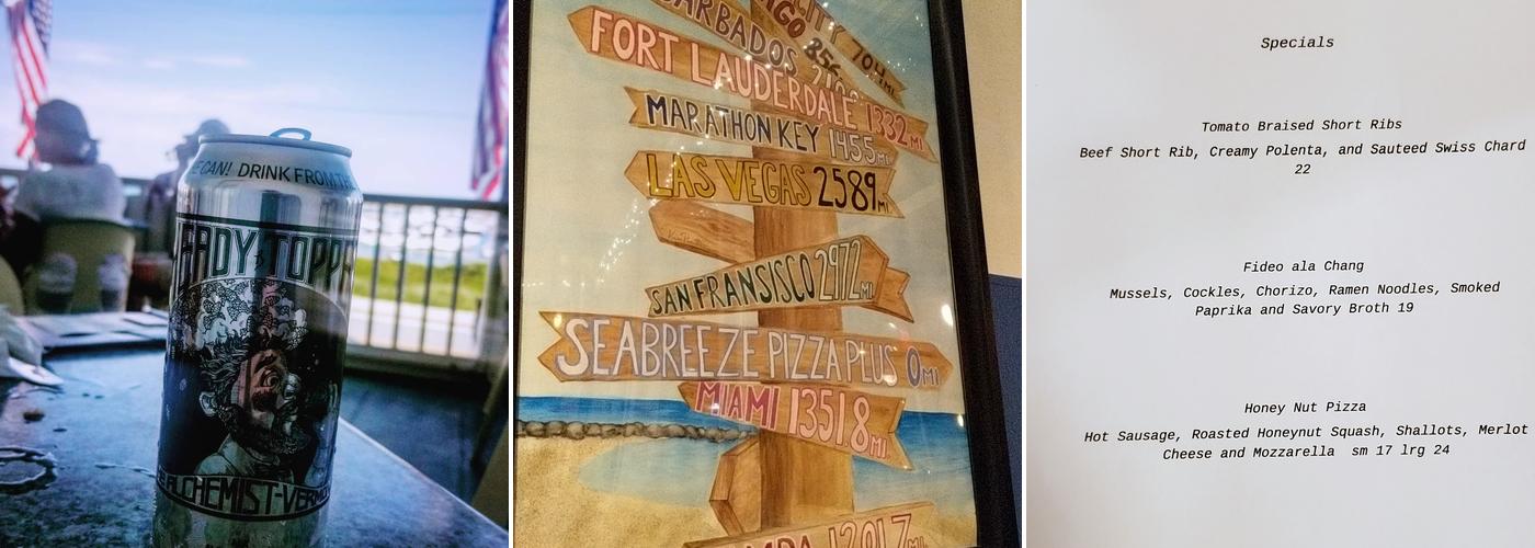 Seabreeze Kitchen & Pizza Menu