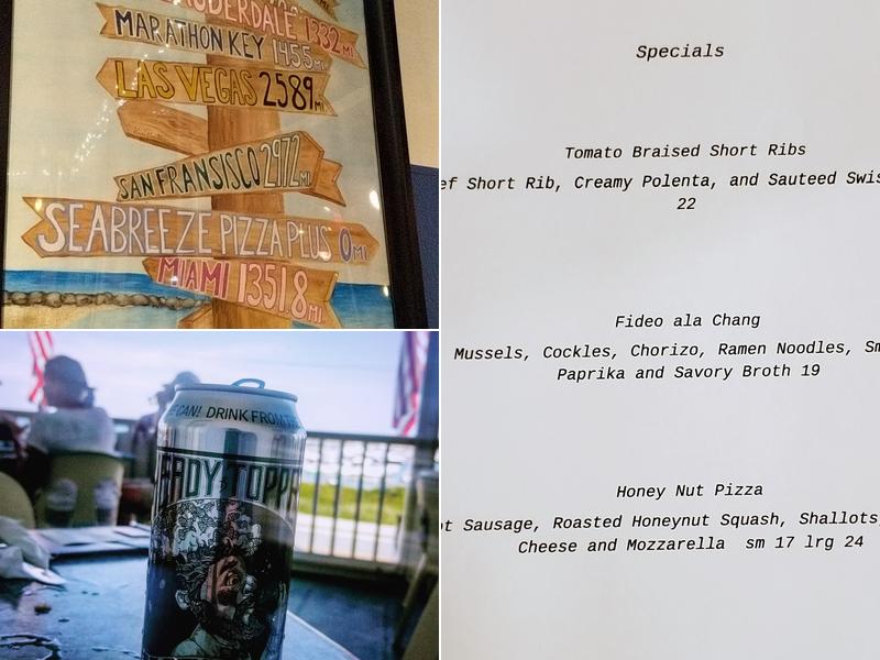 Seabreeze Kitchen & Pizza Menu