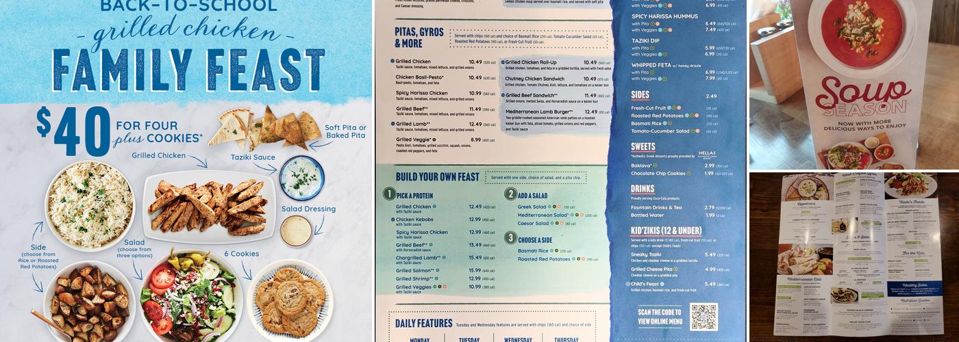 Taziki's Mediterranean Cafe - Chesterfield Menu