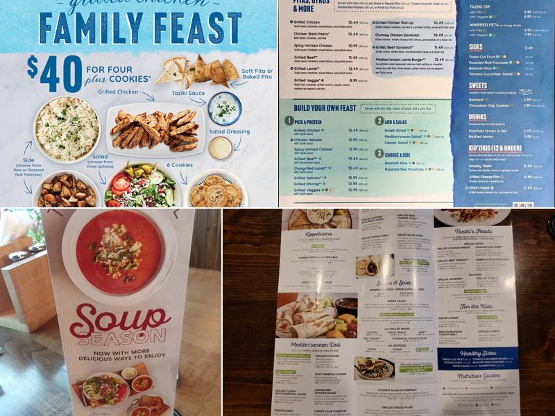 Taziki's Mediterranean Cafe - Chesterfield Menu