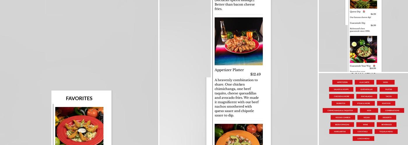 Mexico Restaurant Menu