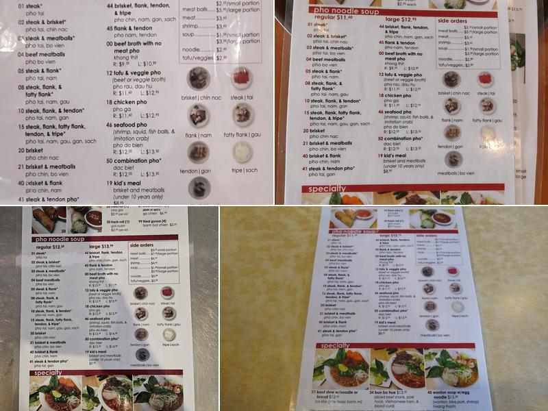 MaMa’s Pho Menu