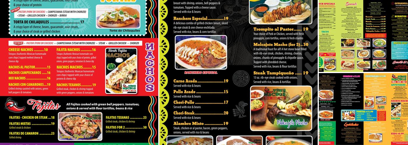 Tres Machos | La Casa del Pastor Menu