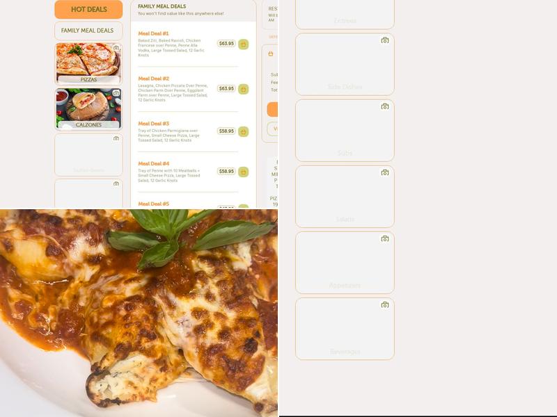 Pasquale Pizza Menu