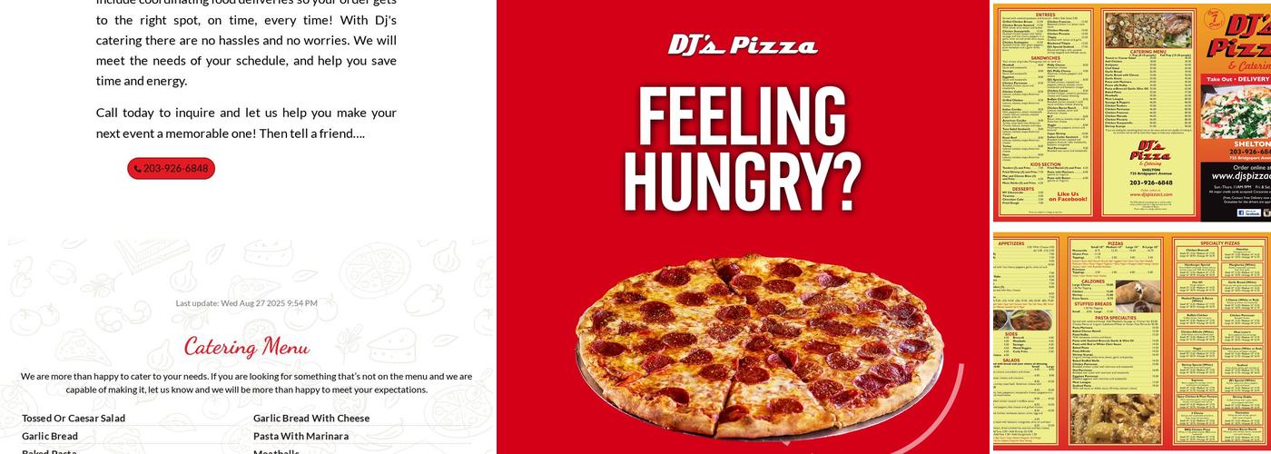 DJs Pizza Menu