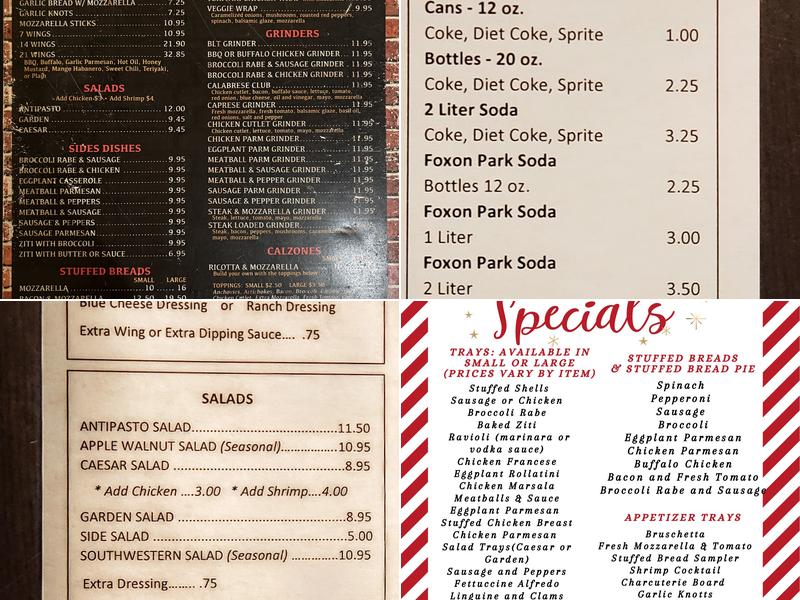 New Haven Pizza Place Menu