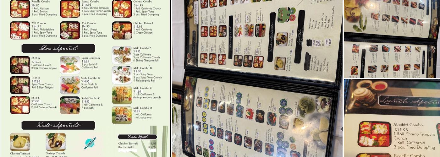 Sushi Café Menu