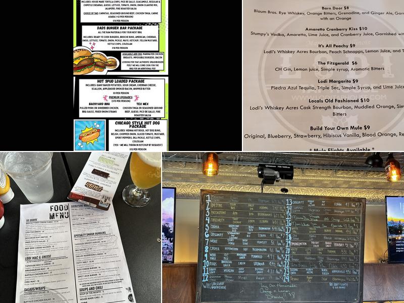 Lodi Tap House Menu