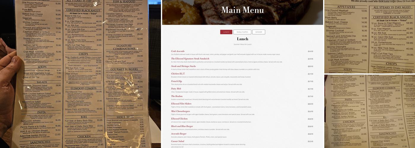 Ellwood Steak and Fish House Menu