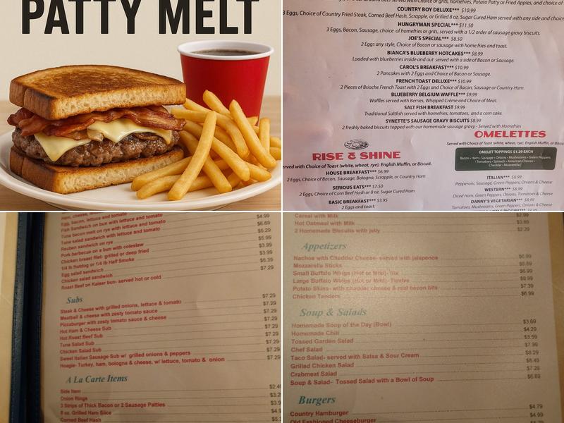 Courthouse Cafe Menu