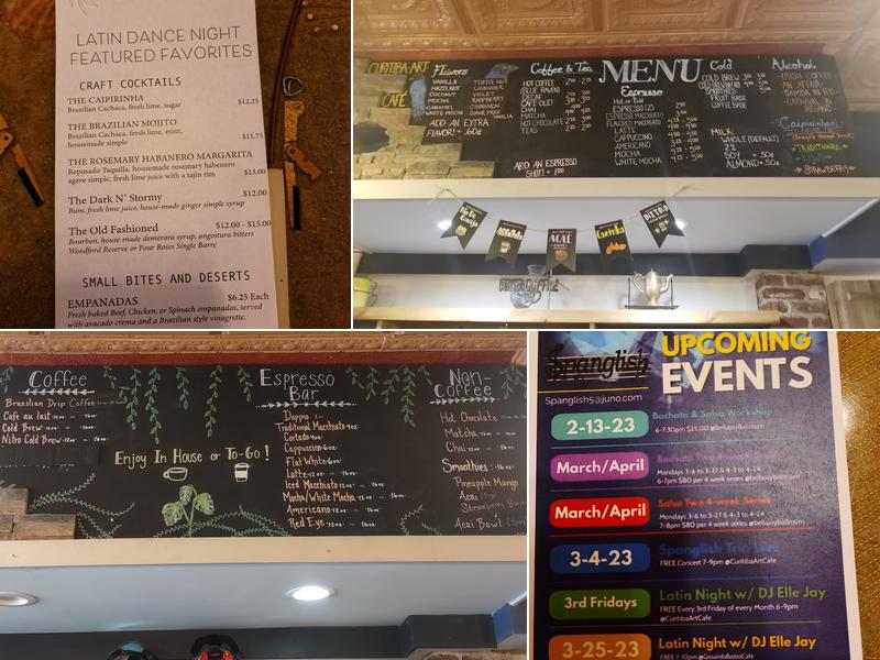 Curitiba Art Cafe Menu