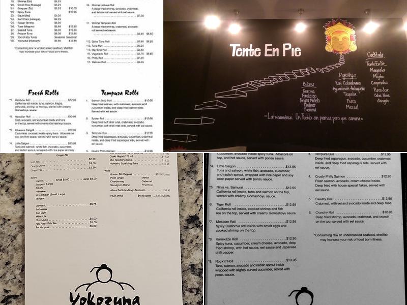Yokozuna Sushi Menu