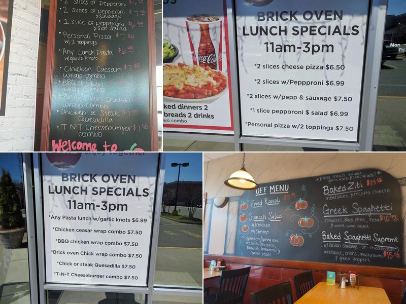 Brick Oven Bistro Menu