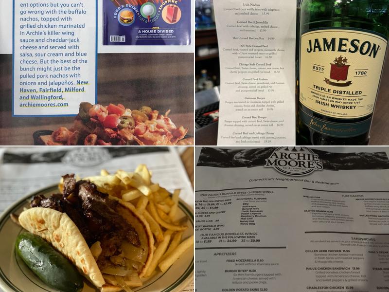 Archie Moore's Bar & Restaurant Menu