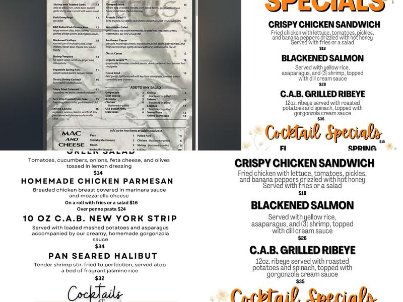 Citrus Restaurant Menu
