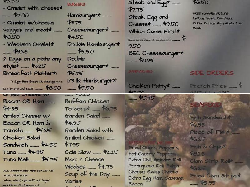 Mr. Mac's Canteen Menu