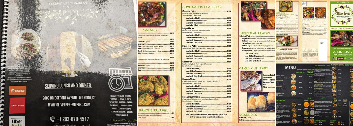 Olive Tree Menu