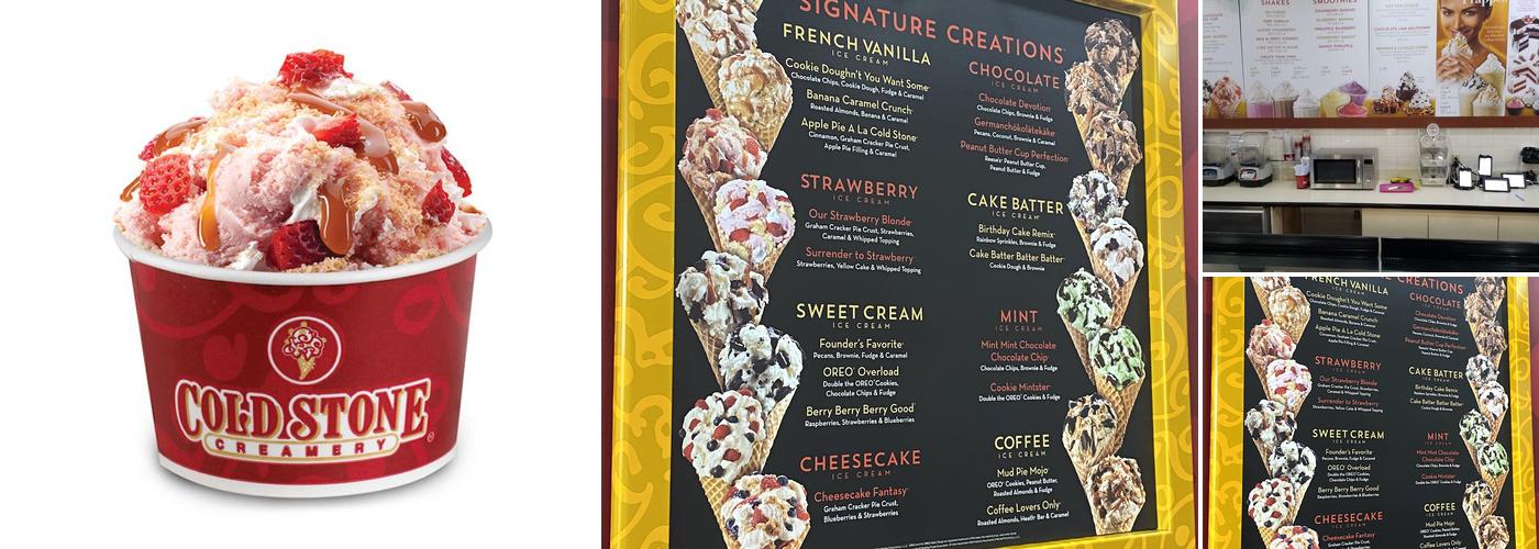 Cold Stone Creamery Menu